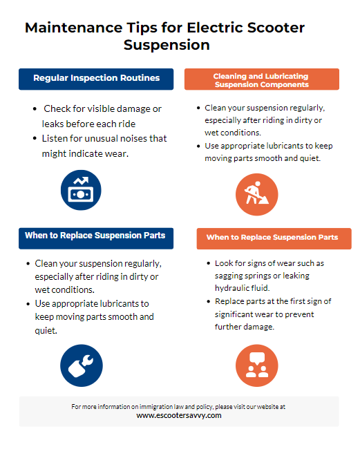 maintenance tips for electric scooter suspension